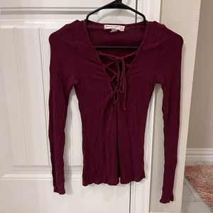 Urban Outfitters lace up top size S